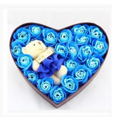 Buy cheap New creative promotion gift product wedding gift 20 flower soap with bear from wholesalers