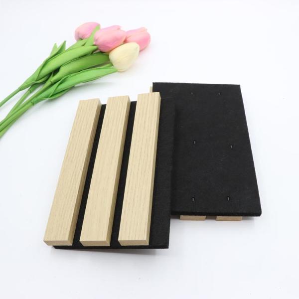 Buy cheap Slat Wooden Fiber Acoustic Wall Panels 3mm Sound Proof from wholesalers
