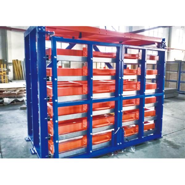Roll Out Metal Structure Rack Heavy Duty Manual Horizontal Sheet Metal Storage Rack Industrial Use