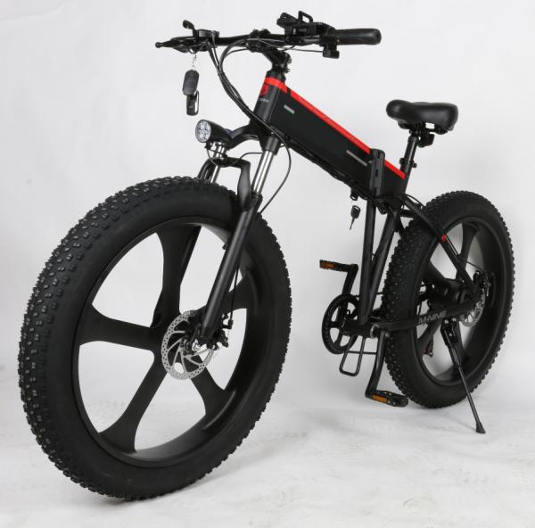Electric Bike 26 Inch 48v 1000w Fat Tire Mountain Snow Ebike Folding Electric