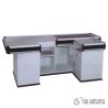 Buy cheap Aluminum Alloy Electric Supermarket Checkout Counter With Convey Belt from wholesalers