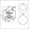 Buy cheap W01-358-91natural Rubber Air Bag Suspension Spring/ 1R12-132 Air Ride Suspension System Spare Parts Alloy Piston 9 10-12 from wholesalers