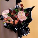 New high-end brand flower wrapping paper, waterproof art paper, high-end rose
