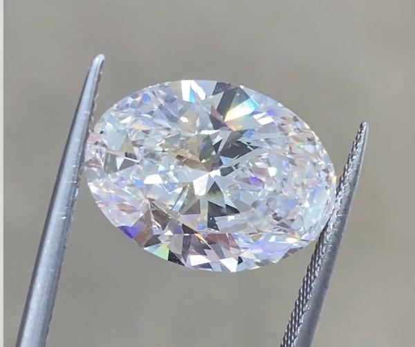 Buy cheap 10 mohs Lab Created White Diamonds 1 Carat Oval Loose Diamond DEF Setting Jewelry from wholesalers