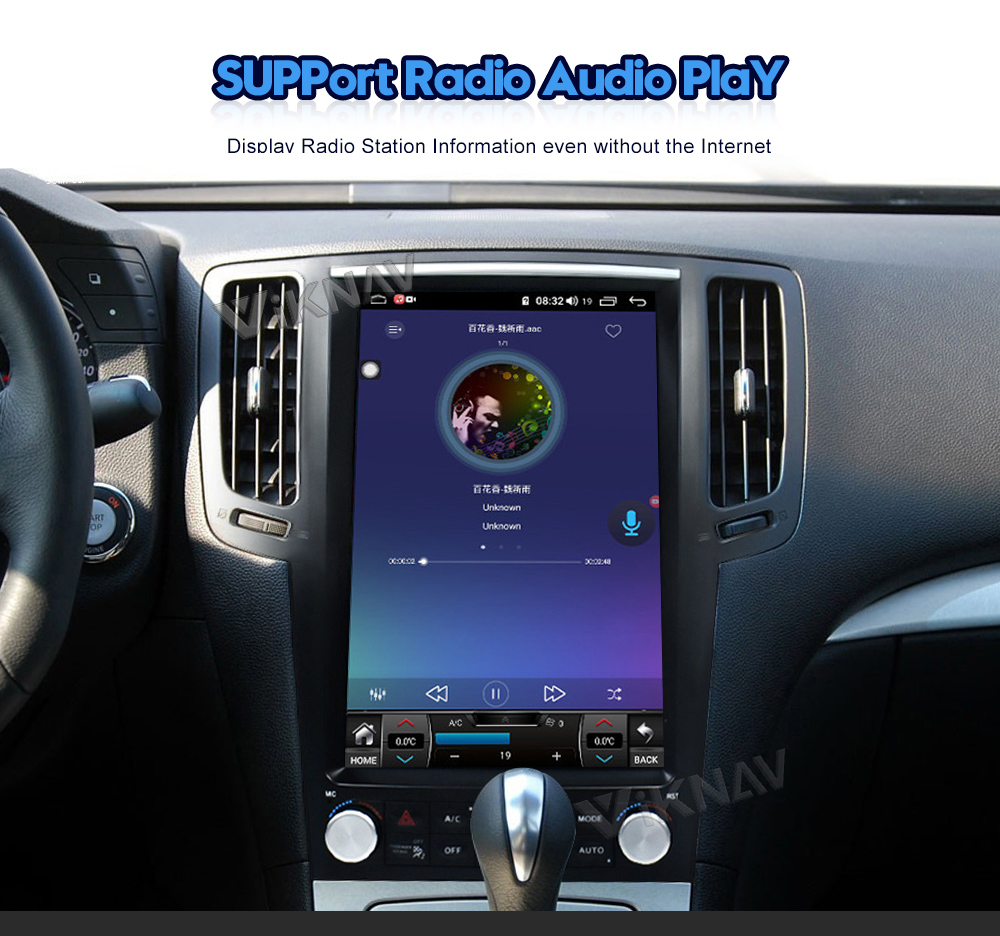 ABS 12.1inch Car Radio Multimedia Player For Infiniti G25 G37 2004-2015