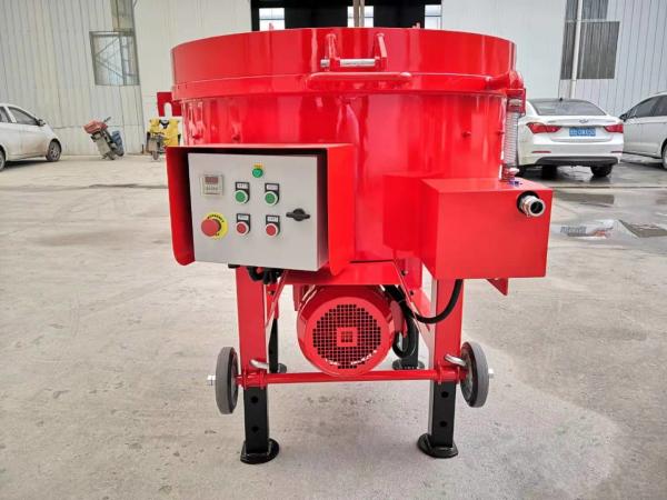 Buy cheap Red Color Refractory Pan Mixer , Refractory Industrial Cement Mixer Flexible Layout from wholesalers