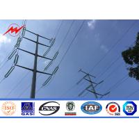 Buy cheap S500MC Hot Dip Galvanized Steel Electrical Utility Poles For Transmission Line product
