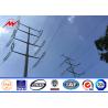 Buy cheap 3m - 50m Height Transmission Line Pole Electric Steel Power Pole With Bitumen from wholesalers