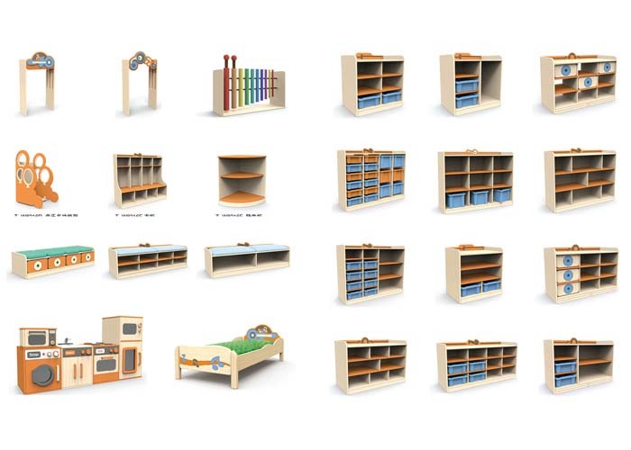 Adjustable Kindergarten Desk And Chair High Safety Small Volume Height Adjustable