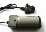 UK Intelligent Lifep04 Battery Charger , 26650 18650 32650 Battery Charger Black