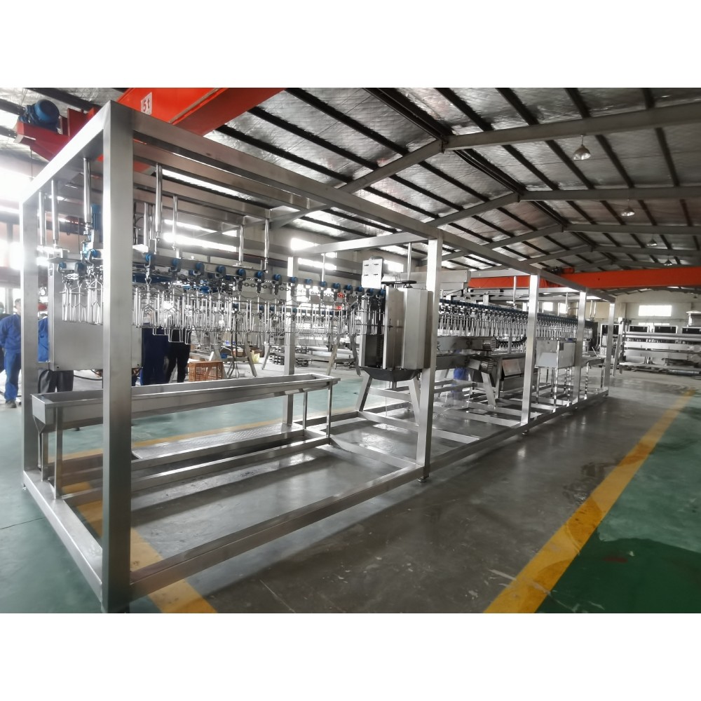 300-500BPH Automatic Compact Mobile Chicken Slaughter Machine For Slaughterhouse