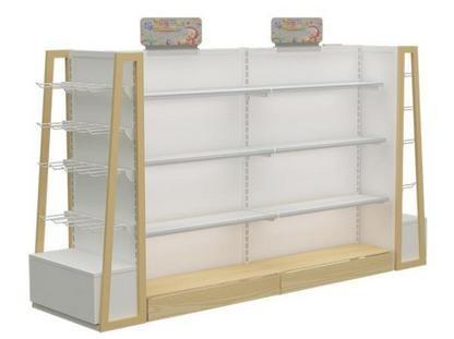 Buy cheap Single Sided MDF Grocery Display Shelves Environmental 900*660*1350mm from wholesalers