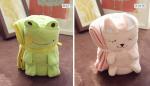 Lovely Animal Print Throw Blanket / Flannel Blanket Cartoon Characters Wearable
