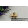Buy cheap Good quality light gold decoration fitting handbag lock bottom parts for leather from wholesalers