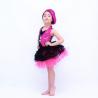 Buy cheap Black Polka Dots Hot Pink Sequin Glitter Dress Dance Costumes For Kids from wholesalers