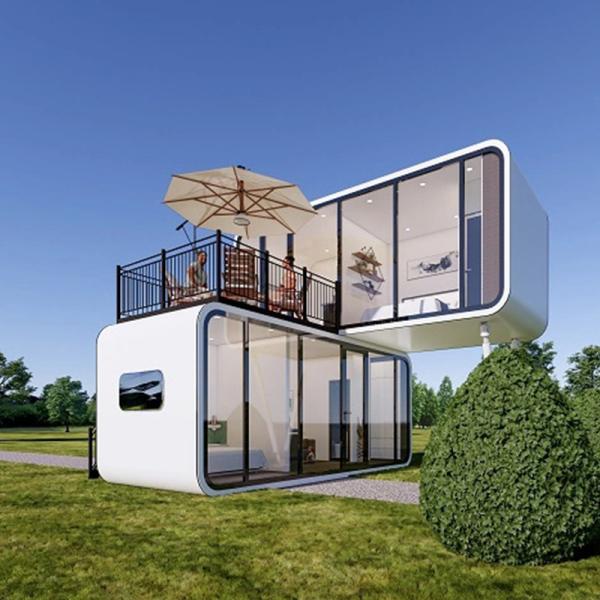 Buy cheap Apple Cabin Villa 20ft Double Floor Glass Landscape Sliding Window from wholesalers