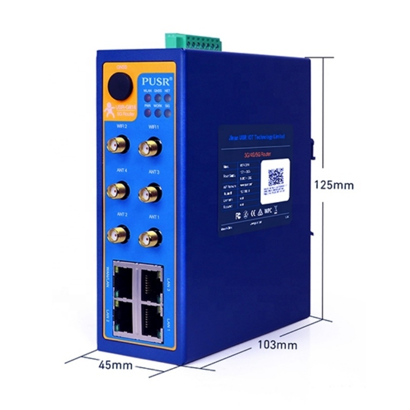 USR-G816 5G Multi Port Industrial Router Simply Ultrafast Speed Network Router