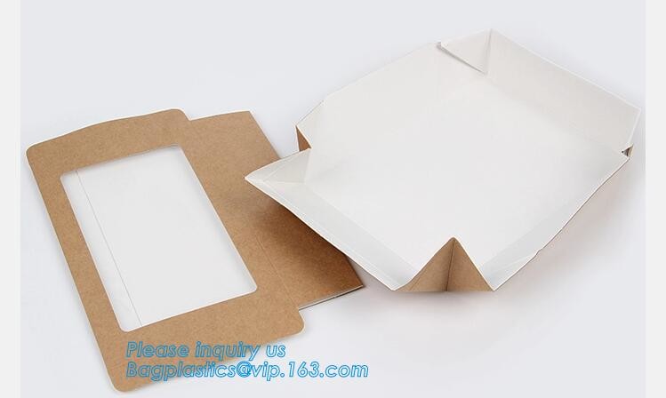 economy Cupcake Box White Window Cake Box customized Wedding Cake Box,6inch in stock PET Plastic Clear birthday Cake Box