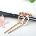 Fashion Accessories Women Stainless Steel Ellipse Long Drop Earring