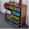 Buy cheap MDF Board 108cm Height European Retro Drinks Storage Living Room Cabinet from wholesalers
