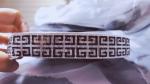 Customized Logo Printing Gold And Silver Ribbon Double Face Style