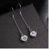 Buy cheap 2018 Fashion American style lady parts Earrings Ear Drops Silver Exported Korea Fashion Flower shapes Diamond from wholesalers