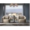 Buy cheap ODM 3 Seats Leather Living Room Sofas Modern Filling With Down Feather from wholesalers