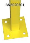 galvanized 14 Gauge steel corner post for wire guard systems enclosures
