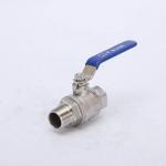 High Temperature 2PC Stainless Steel Male and Female Float Ball Valve for