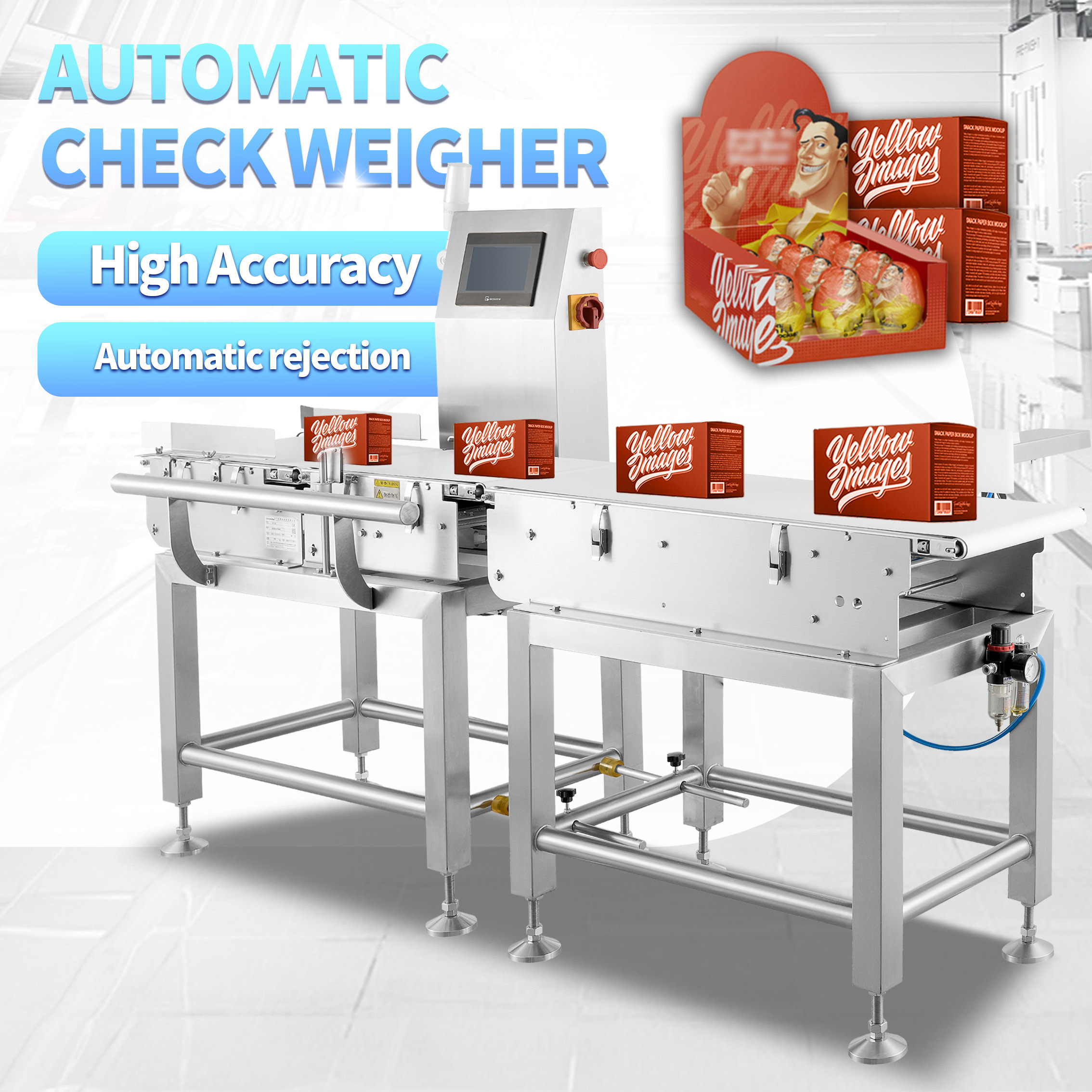 Conveyor Weight Checker with 10-3000g Weight Range and 0.1g Mini Scale