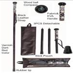 Outdoor Hiking Peach Wooden Walking Sticks For Seniors