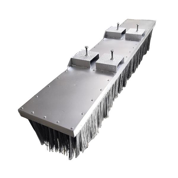 Buy cheap Stainless Steel Flat Wire Bristle Tractor Attachment Brush Floor Sweeping Forklift Brush from wholesalers
