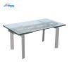 Buy cheap Euro Style Extendable Tempered Glass Dining Tables 900mm For Indoor Usage from wholesalers