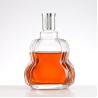 Buy cheap 250ml 375ml 500ml Unique Shape Glass Tequila Bottle with Sealed Cork Lid Hot Stamping from wholesalers