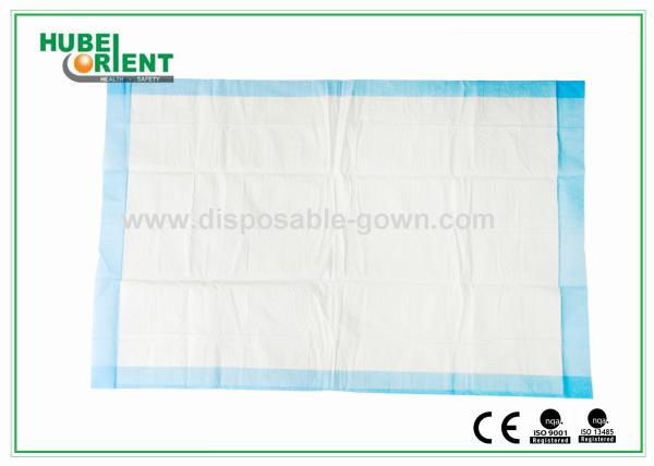Buy cheap Non Woven Hospital Disposable Products White Blue Disposable Bed Pads , Free Samples from wholesalers