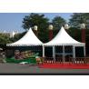 Buy cheap Sturdy Glass Aluminum Pagoda Tent 6 X 6 Meter Size With Sidewall Curtain from wholesalers
