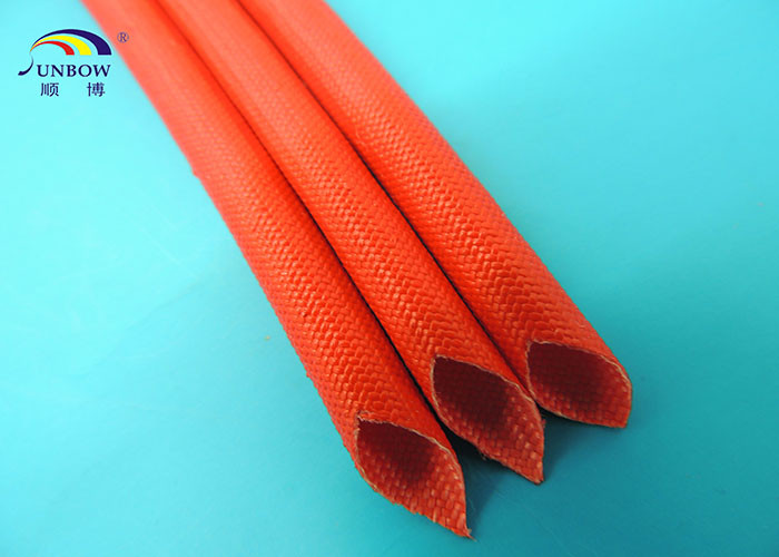 UL RoHS Flame Retardant Braided Fiberglass Sleeve Coated Silicone Rubber