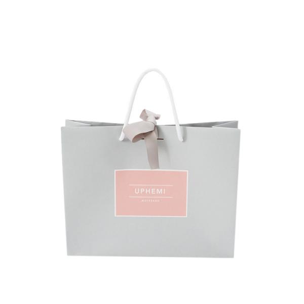 Buy cheap Eco Recycled Gift Bags 200gsm White Kraft Paper Wedding Drawstring Bags from wholesalers