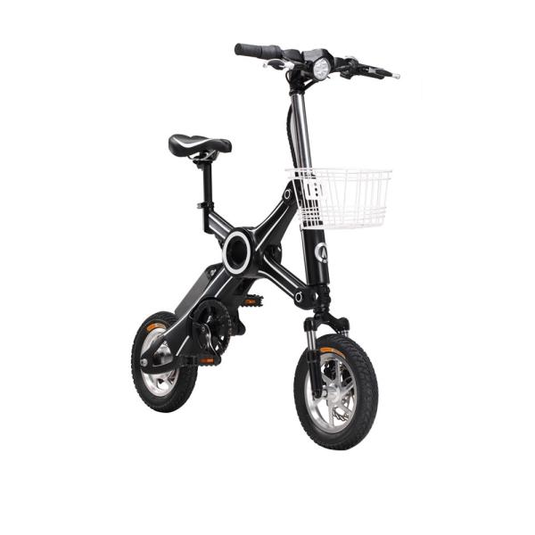 Buy cheap Adult 350W 2 Wheel Black / White Foldable Electric Scooter / Bicycle With Seat from wholesalers
