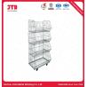 Buy cheap Q235 Supermarket Shelving Accessories ODM 4 Tier Wire Basket from wholesalers