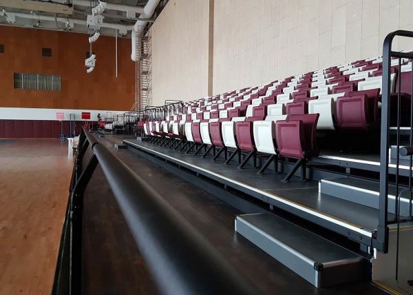 Buy cheap Permanent Fixed Stadium Seating Indoor Riser Mounted For Sports Hall from wholesalers