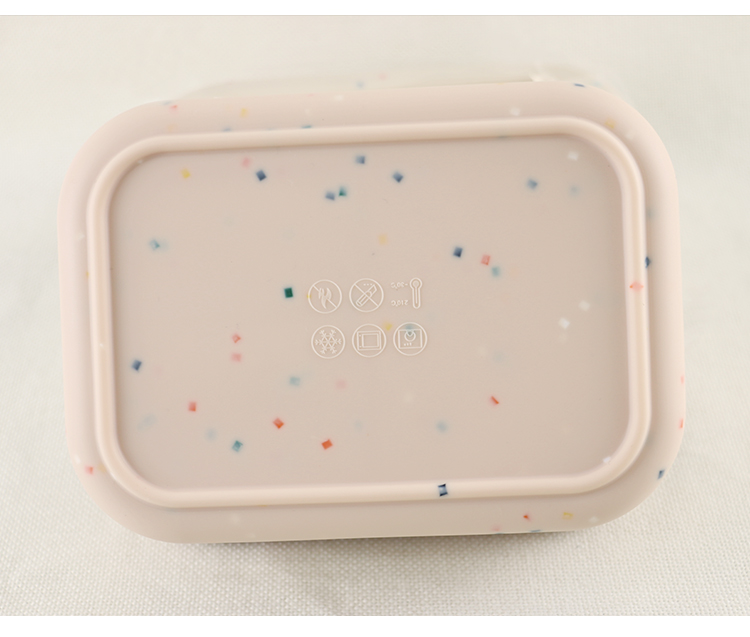 800ml 1200ml Collapsible Silicone Lunch Box For Outdoor Office Bento