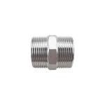 Stainless Steel 201 304 316 Casting Hexagon Nipple Double Ferrule Pipe Fittings