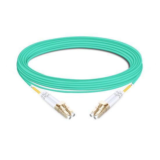 Buy cheap 7m (23ft) Duplex OM4 Multimode LC UPC to LC UPC PVC (OFNR) Fiber Optic Cable from wholesalers