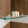 Buy cheap Clear Flat Tempered Glass Shelf for Bathroom Wall Mounted and Interior Decoration from wholesalers