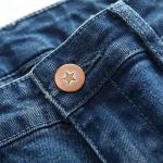 Wide Leg Tassel Trim Girls Denim Jeans , Bell Bottom Pants Adjustable Waist