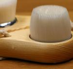 Super fine fiber wood handle cleaning brush