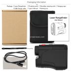 kaemeasu Rechargeable Golf Rangefinder Distance Speed Measuring Flagpole Lock