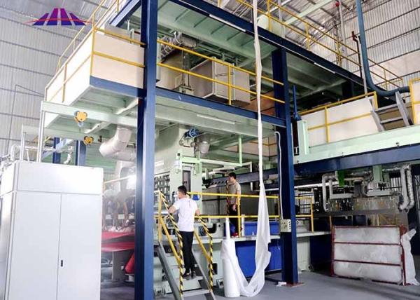 Buy cheap 100gsm SMS Non Woven Roll Making Machine For Baby Adult Diapers from wholesalers