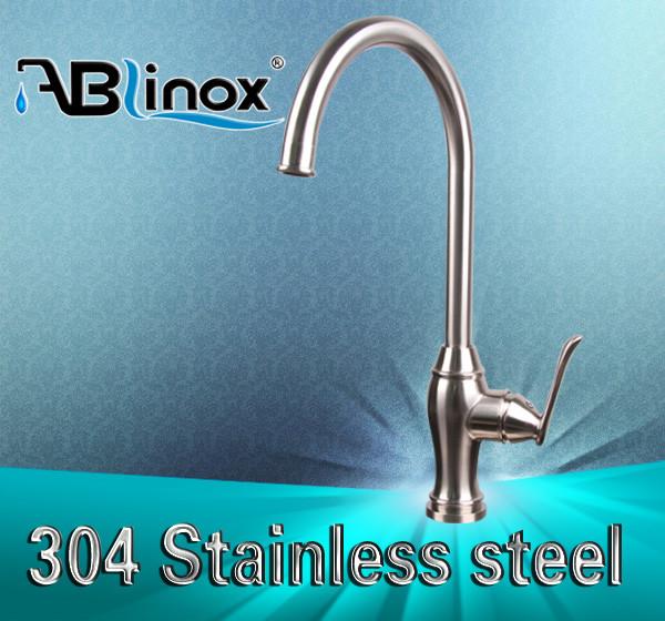 Buy cheap One Hole Sus304 Gooseneck Kitchen Stainless Steel Faucet from wholesalers